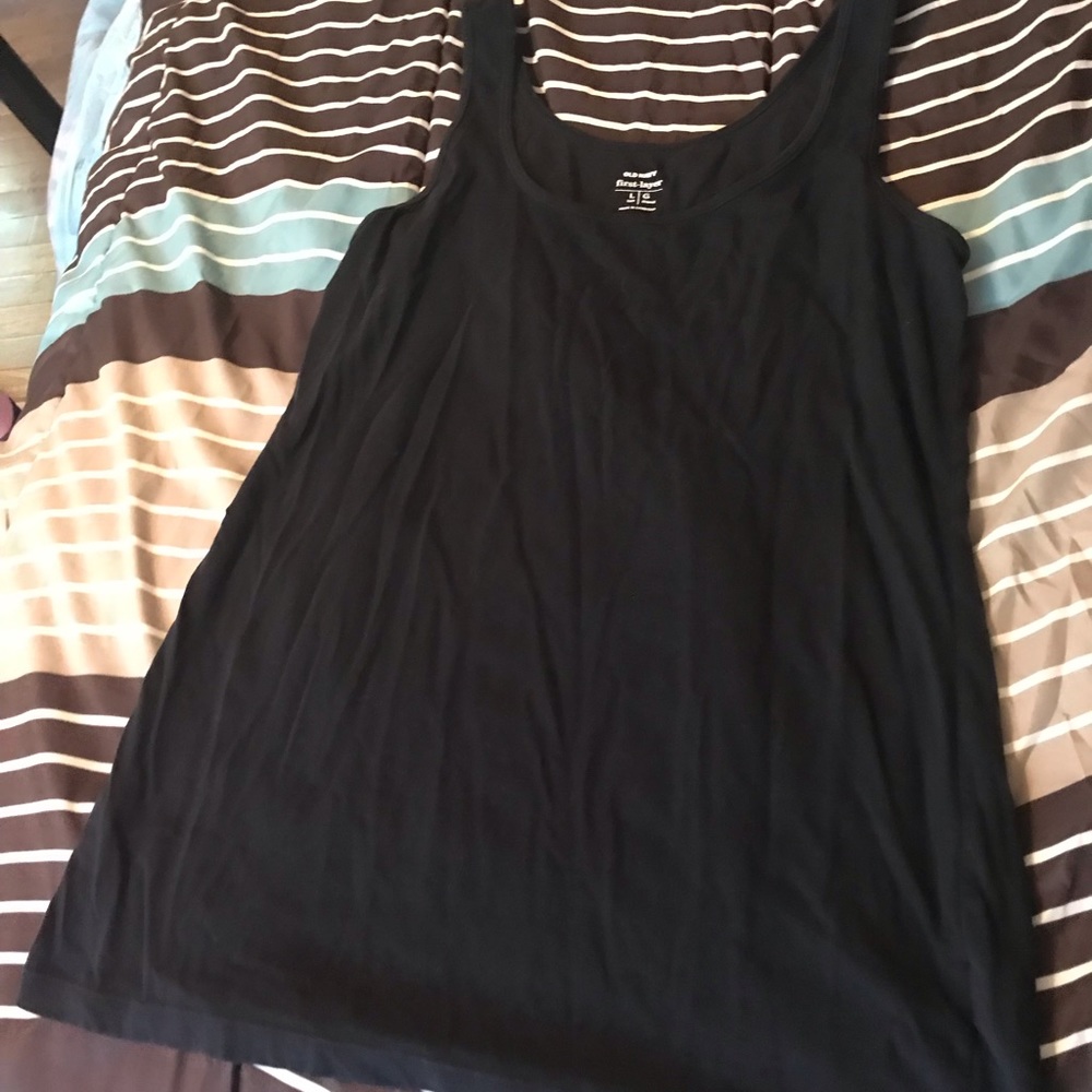 Black tank top